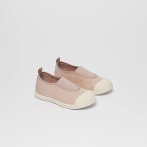 ZARA Cotton Sneakers With Elastic Strap